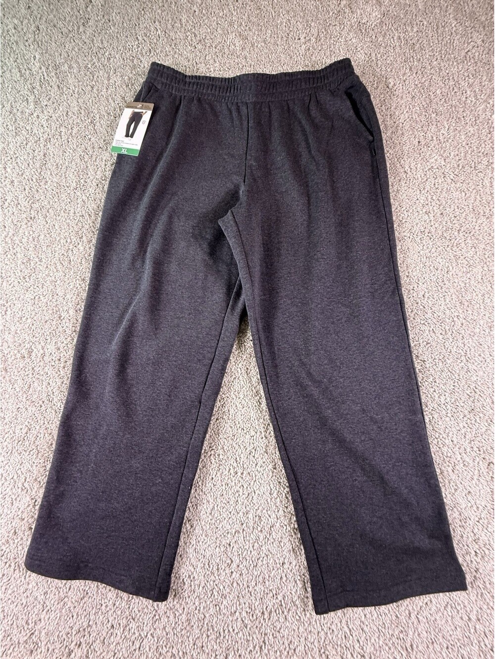 NWT Mondetta Ladies' Fleece Straight Sweatpants (Black,XL)
